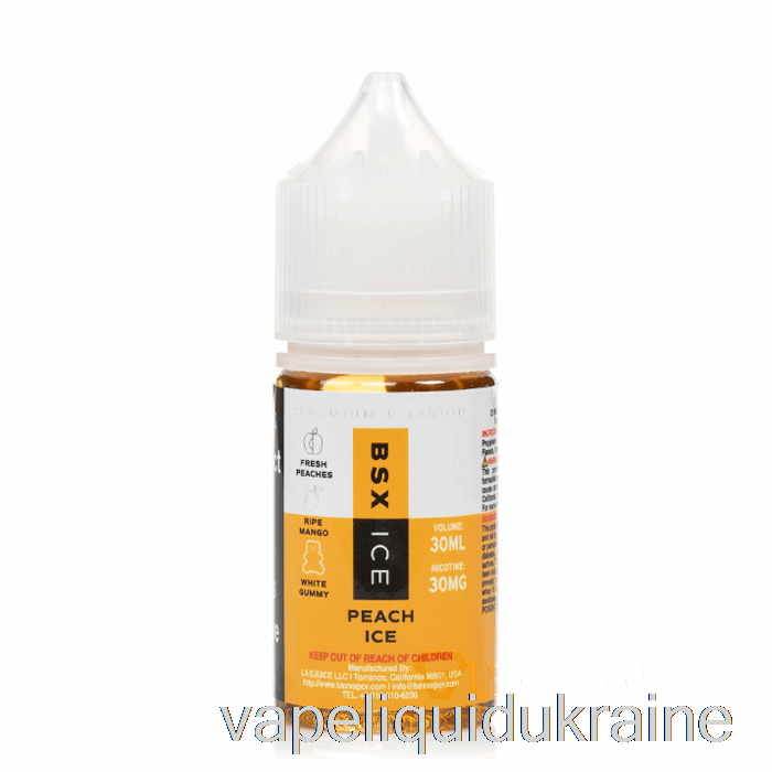 Vape Liquid Ukraine Peach Ice - BSX Salt Series - 30mL 30mg